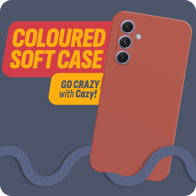 Cazy Soft Color TPU Hoesje geschikt voor Samsung Galaxy A54 - Rood