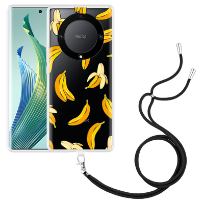 Cazy Hoesje met koord geschikt voor Honor Magic5 Lite Banana