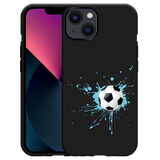 Hoesje Zwart geschikt voor iPhone 13 - Soccer Ball