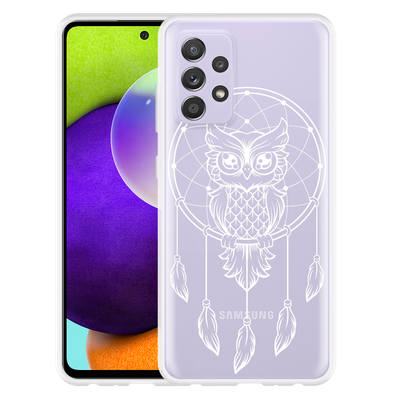 Cazy Hoesje geschikt voor Samsung Galaxy A52 5G - Dream Owl Mandala
