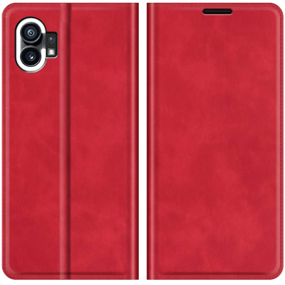Cazy Wallet Magnetic Hoesje geschikt voor Nothing Phone (1) - Rood