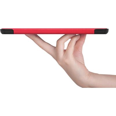 Cazy TriFold Hoes met Auto Slaap/Wake geschikt voor Samsung Galaxy Tab S7 - Rood