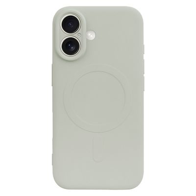 Cazy Soft Color TPU Hoesje geschikt voor iPhone 16 - met Magnetische Ring - geschikt voor Magsafe - Ivory