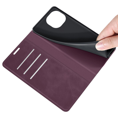 Cazy Wallet Magnetic Hoesje geschikt voor iPhone 13 - Paars