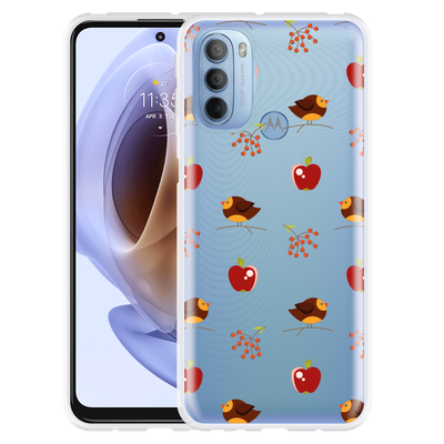 Cazy Hoesje geschikt voor Motorola Moto G41 - Apples and Birds