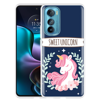 Cazy Hoesje geschikt voor Motorola Edge 30 - Sweet Unicorn