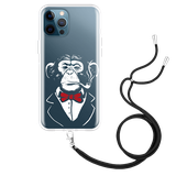 Hoesje met Koord geschikt voor iPhone 12 Pro Max - Smoking Chimp