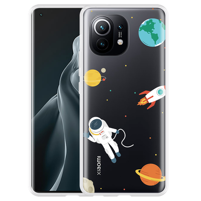 Cazy Hoesje geschikt voor Xiaomi Mi 11 - Astronaut