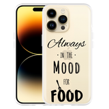 Hoesje geschikt voor iPhone 14 Pro Max - Mood for Food Black