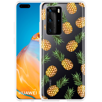 Cazy Hoesje geschikt voor Huawei P40 Pro - Ananas
