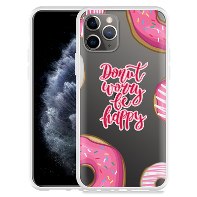 Cazy Hoesje geschikt voor iPhone 11 Pro - Donut Worry