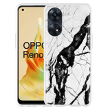 Hoesje geschikt voor Oppo Reno8 T 4G Marmer Design