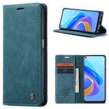 Caseme Hoesje geschikt voor Oppo A76/A96 - Retro Wallet Case - Blauw