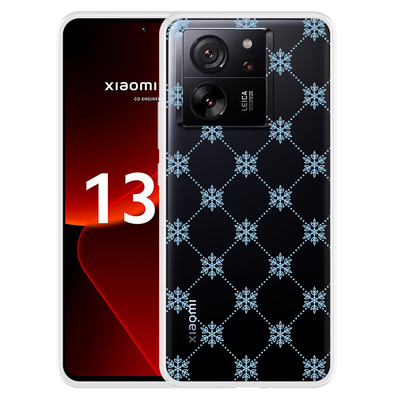 Cazy Hoesje geschikt voor Xiaomi 13T/13T Pro Snowflake Pattern