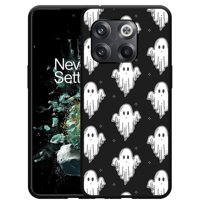 Cazy Hoesje Zwart geschikt voor OnePlus 10T - Spookjes