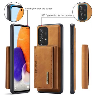 DG.MING DG Ming Samsung Galaxy A73 2 in 1 Magnetic Wallet Back Cover - (Brown)