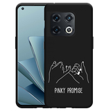Hoesje Zwart geschikt voor OnePlus 10 Pro - Pinky Promise