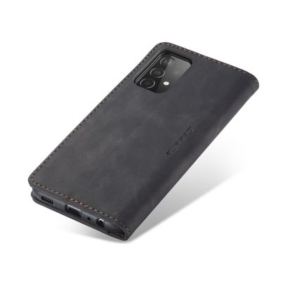 CASEME Samsung Galaxy A72 5G Retro Wallet Case - Zwart