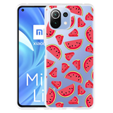 Hoesje geschikt voor Xiaomi Mi 11 Lite - Watermeloen