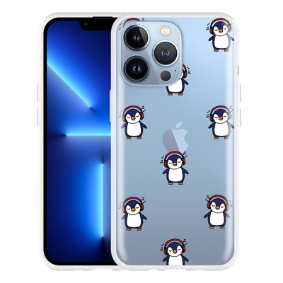 Cazy Hoesje geschikt voor iPhone 13 Pro - Penguin Chillin