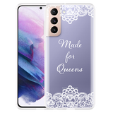 Hoesje geschikt voor Samsung Galaxy S21 - Made for queens