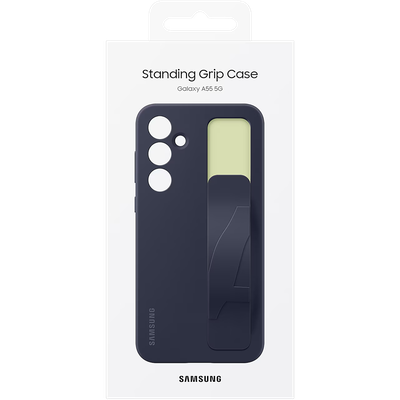 Samsung Standing Grip Case Geschikt voor Samsung Galaxy A55 - Grijs