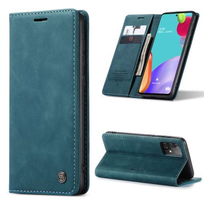 CASEME Samsung Galaxy A52 / A52s Retro Wallet Case - Blue