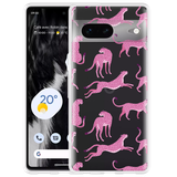 Hoesje geschikt voor Google Pixel 7 - Roze Cheeta's