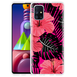 Hoesje geschikt voor Samsung Galaxy M51 - Tropical Flowers