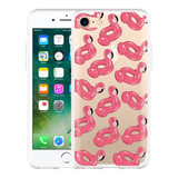 Hoesje geschikt voor iPhone 7 - Inflatable Flamingos