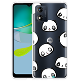 Hoesje geschikt voor Motorola Moto E13 4G Panda Emotions