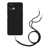 TPU Hoesje met Koord geschikt voor OnePlus Nord CE 3 Lite 5G - Zwart