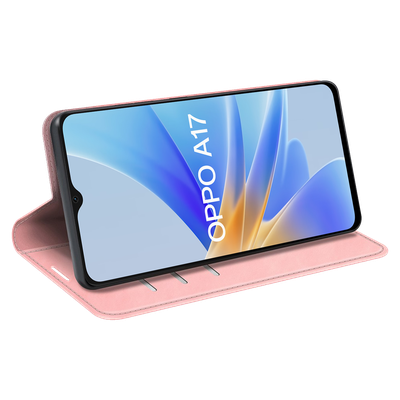Cazy Wallet Magnetic Hoesje geschikt voor Oppo A17 - Roze