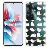 Hoesje geschikt voor Oppo Reno11 F Unicorn Cat