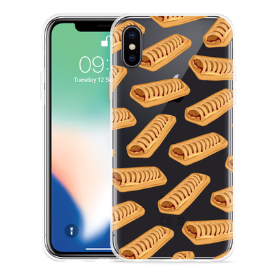 Cazy Hoesje geschikt voor iPhone X - Frikandelbroodjes