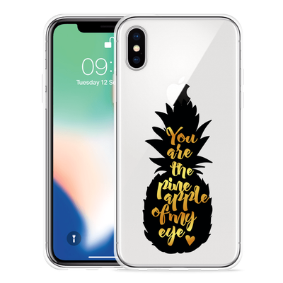 Cazy Hoesje geschikt voor iPhone Xs - Big Pineapple
