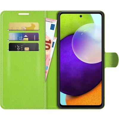 Cazy Portemonnee Wallet Hoesje geschikt voor Samsung Galaxy A73 - Groen