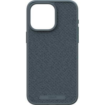 Njord Collections Fabric Hoesje geschikt voor iPhone 15 Pro Max - Premium Stof - 100% gerecycled materiaal - Dark Grey