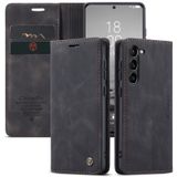 Caseme Hoesje geschikt voor Samsung Galaxy S23 - Retro Wallet Case - Zwart
