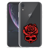 Hoesje geschikt voor iPhone Xr - Red Skull