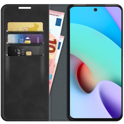 Cazy Wallet Magnetic Hoesje geschikt voor Xiaomi Redmi 10 2022 - Zwart