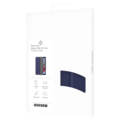 Cazy TriFold Hoes met Auto Slaap/Wake geschikt voor Samsung Galaxy Tab A7 Lite - Blauw