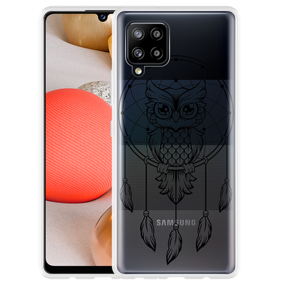 Cazy Hoesje geschikt voor Samsung Galaxy A42 - Dream Owl Mandala