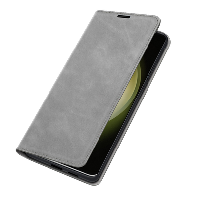 Cazy Wallet Magnetic Hoesje geschikt voor Samsung Galaxy S23 - Grijs