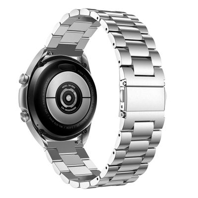 Cazy Bandje geschikt voor Samsung Galaxy Watch 6 / 5 / 4 - Metalen Watchband - Zilver