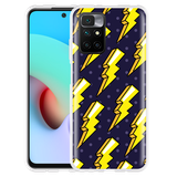 Cazy Hoesje geschikt voor Xiaomi Redmi 10 2022 - Pop Art Lightning