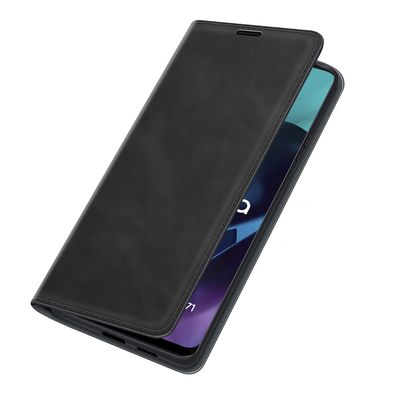 Cazy Wallet Magnetic Hoesje geschikt voor Motorola Moto G71 - Zwart