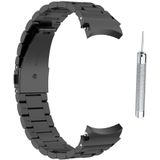 Cazy Bandje geschikt voor Samsung Galaxy Watch 6 / 5 / 4 - Perfect Fit Metalen Watchband - Zwart