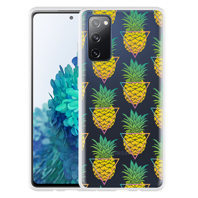 Cazy Hoesje geschikt voor Samsung Galaxy S20 FE - Pineapple