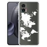 Hoesje geschikt voor Motorola Edge 30 Neo - World Map